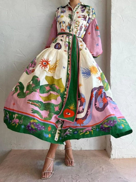 Aurora - European Inspired Maxi Dress - Aetheroza