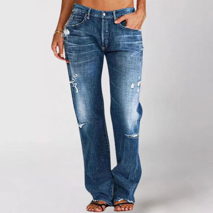 Zoe - Relaxed Fit Wide - Leg Jeans - Aetheroza